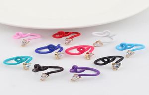 Обручальные кольца Candy Color Emamel Wrap Wire Band Кольцо с слезой каплей Marquise Cz Cubic циркония красочная 2433568
