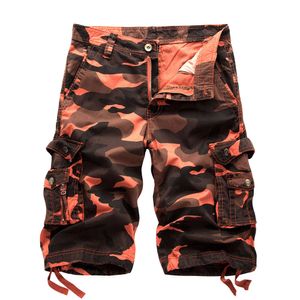 Roupas de trabalho de camuflagem de grandes dimensões masculinas, calças de camuflagem de 5 cm, shorts, calças de praia