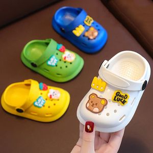 Flip Flops for Children Toddler Slippers Kids Summer Beach Shoes Girls Cartoon Home Boy Infant Sandals Slides Baby 18Y 240509