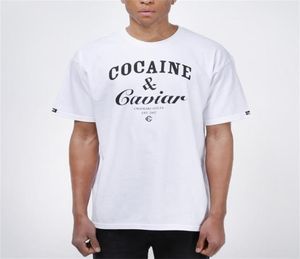 Hip Hop Streetwear Coca Caviar Mulheres Top Unissex Moletom preto branco Off Off Urban Printing Letters Print Tshirt Men 2107143989771