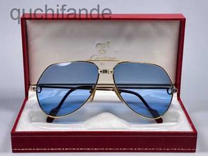 Counter High Quality Carter Sunglasses Designer Women Vintage Santos Screws 62mm Blue Lens Sunglasses France 18k Plated with Real Logo