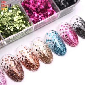TCT886 Star Shape Glitter Smallest 1MM Size Paillettes For Nail Desgin Summer Polish Charms Art Decorations Slices Jewelry 240509