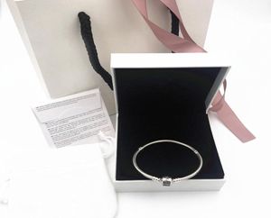lWholeslae Authentic 925 Sterling Silver chain Fit bracelet DiY European Beads Jewelry Real silver Bracelet with original box3781985