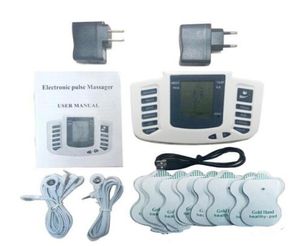 Elektrischer Stimulator Ganzkörper Relax Muskeltherapie Massage Massage Impuls TENS Akupunktur Gesundheitsmaschine 16 Pads3081366