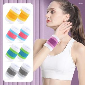 Wrist Support CEOI GWOK Sporty Bracers Colorful Sweat Towel For Outdoor Sports Yoga Fitness Badminton