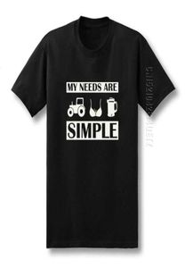 Men039s Tshirts Summer Beer T Shirt Men Cotton Funny Tractor Boobs Hommes私のニーズはシンプルな用語デザイングラフィックプリントoネック3293791