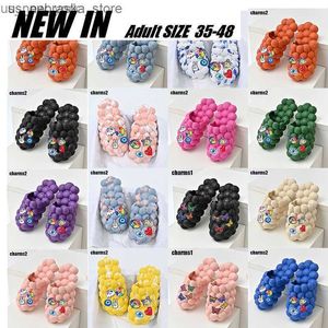 Slipper Blase Slides Slides Kleinkinder Kinder Neue Kinder Sandalen Sommer Outdoor Sport Schuhe Jungen Mädchen in der Nähe von Rutschern Anti-Rutsch-Slides25-48 L230518 Q240409