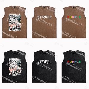 Designer Mens Casual Tank Tops Street Hip Hop T Shirt Shoulder Vest Clothing Crew Neck Tees