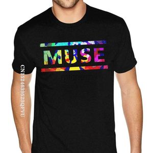 Erkek Tişörtleri Klasik Muse T-Shirt Direnç T-Shirt Mens Grunge Style Crewneck Erkekler Tasarısı Ucuz İndirim Retro T-Shirt D240509