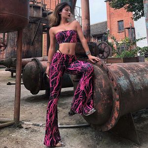 Autumn New Ladies Tracksuits Print Street Trendy Women's Clothing