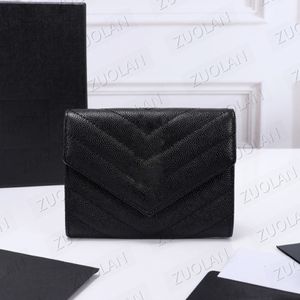 414404 top quality zipper Designer Coin Purse short wallets mens for Women leather Business credit card holder Full Leather Luxurys bag 320A