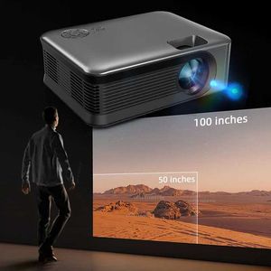 Projektory LOD MINI Projector A30 Ulepszone osobiste kino 3D Kino Home Cinema Projektor Smart TV 4K 1080p Film Playback za pośrednictwem portu HD J240509