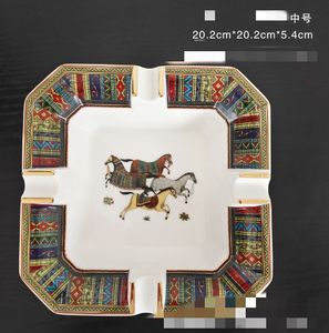 Boutique europäischer Retro achteckiger Keramikmatu Aschenbecher Mode Kreatives Wohnzimmer Dekoration Aschenbecher Geschenk