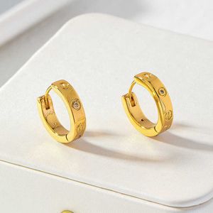 Minimalist design earrings High circular geometric cool style fashionable and versatile temperament for women wear on a daily with cart original earring