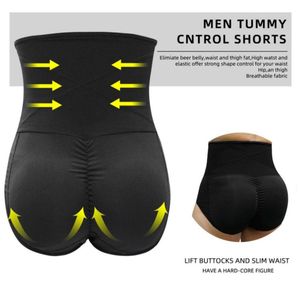 Män hög midja mage kontroll korta trosor bantning body shaper shorts rumpa lyftare formtäck fitness formning underkläder plus storlek5220143