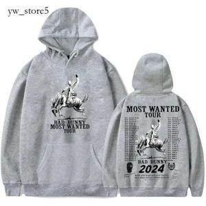 Kötü Bunny Nadie Sabe Lo Que Va A Pasar Manana Madişi Komik Hoodie Hip Hop Grafik Sweatshirt Unisex Street Giyim Harajuku Takip 3430