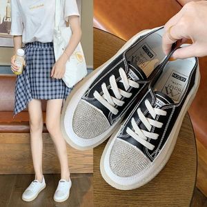 Scarpe casual Designer Fashion Fashion's Women's Trend 2024 Anime Rhinestone Canvas Specchio di lusso da donna Sneaker Sneaker