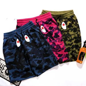 Mens Shorts Designer Shorts Swim Shorts Camo Beach Trunks för Swimming Street Hipster Hipster Letter Print Mesh Shark Glow-in-the-Dark Men Sport Shorts A1