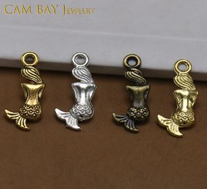 200 st 4Colors 204mm Alloy Mermaid Charms Metalhängen för DIY -halsbandsarmband smycken som gör handgjorda hantverk5115821