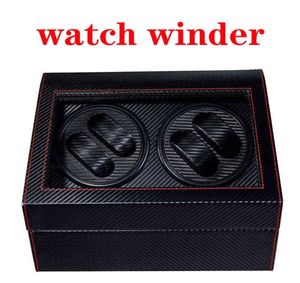 Luxury Fashion High Quality Watch Winder Mover Open Motor Stop Automatisk Watch Rotator Display Box Winder Remontoir Wood Leather H2795154