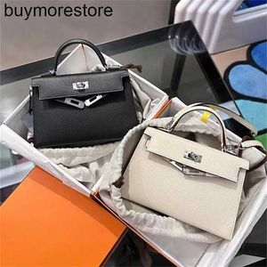 Top Cowhide Borsebag fatta fatta a mano Pura fatta a mano BASSE DI SECONDA GENERAZIONE EPSOM PALM STAMPA TRIM PELLA PULLA SCHEA CROCCA CROCCO MINA BAGEMKH