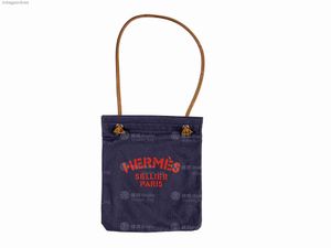 Högkvalitativ original Hremms Logo Designer Väskor för kvinnor Canvas Aline Bag Handväska axelväska