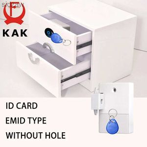 Smart Lock Kak Sensor Lock Emid IC Kartensensor Digital Schubladen Kartenschloss DIY Intelligente elektronische unsichtbare Hidden Cabinet Lock Hardware WX