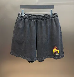 Mäns plusstorlek shorts polär sommarkläder med strand ut ur gatan ren bomull QW2345 Cyy9642