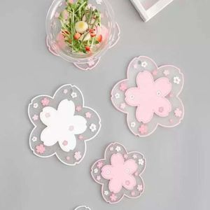 Isoleringsbord Cherry Blossom Heat Mat Family Office Anti-lyse Te Mjölk Mugg kaffekopp