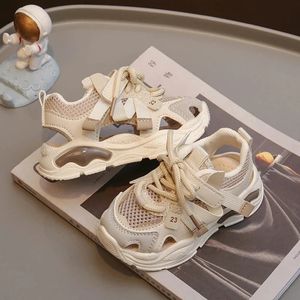 Детские кроссовки Summer Sport Sandals мальчики для девочек дышащие сетчатые сетчатые сетки.