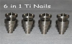 Universal Domeless Titanium Nail 6 в 1 10 мм 14 мм 18 мм мужской женской двойной функции gr2 ti nails osh dab rigs3409418