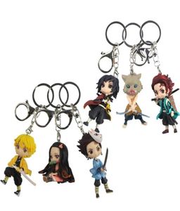 : Kimetsu no Yaiba Tanjirou Keychain Anime Pendant Keyring Key Chains Gifts for Kids4486672