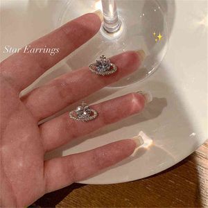 2022 New Trendy Korean Planet Stud Earring For Women Ear Pierced Wedding Party Jewelry Gift Pendientes eh300 220p