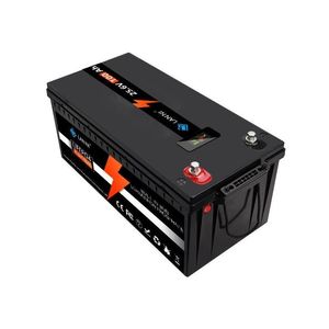 Electric Vehicle Batteries 24V 100Ah Lifepo4 Lithium Battery With Voltage Display Bms Suitable For Boats Golf Carts Forklifts Solar Dhakd