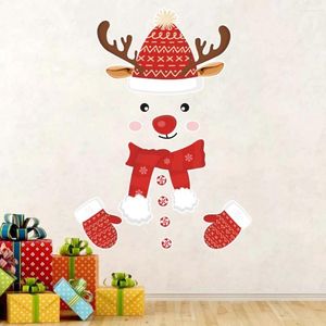 Adesivos de parede tema de Natal adesivo de geladeira decalque home el férias adesivo decoração de porta pvc pvc