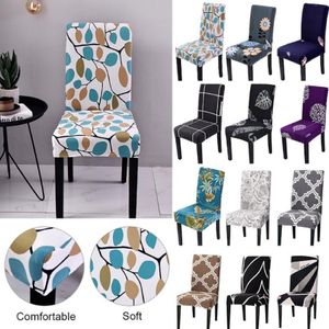 Elastic Chair Cover Floral Stretch Printing Chair Covers For Wedding Dining Room Spandex Office Banquet Housse De Chaise 290Q