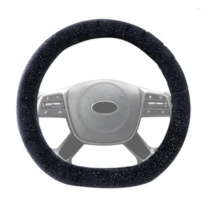 Steering Wheel Covers Car Cover Gearshift Handbrake Protector Decoration Warm Plush Collar Soft Women Man