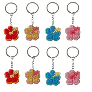 Other Fashion Accessories Fluorescent Pentapetal Flower Keychain Key Chain For Party Favors Gift Goodie Bag Stuffers Supplies Keyring Otgry