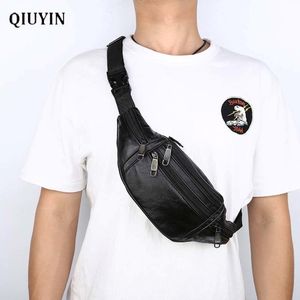 Qiuyin New Chic Men's Male WAIST TRAVEL BELT VINTAGE FANLY CHEST HIP BELT BAG WATERPROOF Pouch Korean Pack Bum MX200717 252V