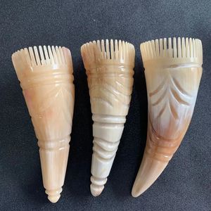 Natural Yak Horn Comb Head Meridian Scraping Scalp Massage Brush Acupuncture Spa Therapy Gua Sha Massage Relax Tool Anti-Static 240422