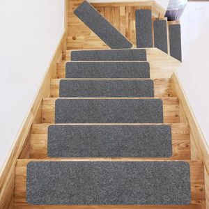 Halılar 20cmx76cm katı merdiven mat kendi kendine yapışkan kaymaz zemin merdivenleri basamak halı dayanıklı koruyucu halı gürültü paspasları azaltın
