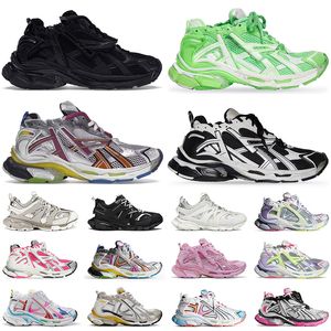 Runner 7 7.5 3 Tasarımcı Ayakkabı Kadın Track Runners Yaşlı Ancien Tenis Ayakkabı Pembe Beyaz Siyah Çok Rolor Çok Rolor Kadınlar Erkek Ayakkabı Lüks Marka Sneakers Trainers Büyük Boyut