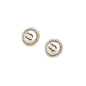 Earrings designer for women stud earrings luxury earrings for women trendy jewelry ornament popular fashion earring wedding gift for lady zh016 B4