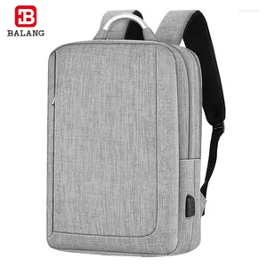 Backpack Balang Laptop Männer Multifunktionales Business Notebook Beutel USB -Ladung wasserdichte Männer Backbag Casual School Tasche