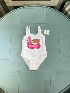 Nowe dzieci jednopoziomowe kostium kąpielowy wzór drukowania dziewcząt stroje kąpielowe Rozmiar 80-150 cm Summer Child Beach Bikini Designer Dzieci Szybkie boksy 24 MAY