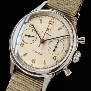 Military Watch for Man Chronograph Wrist Seagull 1963 Original ST1901 Movement Sapphire Waterproof Limited Card Wristwatches 2373