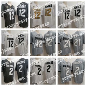 2024 Nova temporada NCAA Colorado Buffaloes Futebol Jersey 2 Sanders 12 Hunter 21Sanders.Personalize qualquer nome para entrar em contato conosco