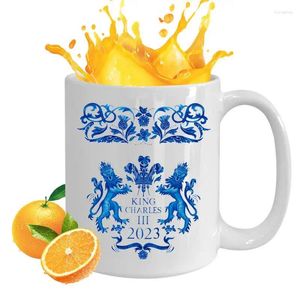 Mughe 2024 King Charles III COURA CAFFERTA CERAMICA CAFFE CAFFE BRITANNE PROPRIETÀ BEANDO REGALO DI SOUVENIR