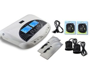 Dual Detox Foot Spa Machine Ionic Foot Detox Bath Hög kvalitet med långt infraröd bälte Jonisk detox Fotbad Machine8052553