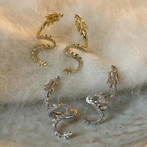 Backs Earrings Fashion Irregular Dragon Ear Bone Clip Cuff Aggressive No Piercing For Women Men 2024 Trend Jewelry Gifts